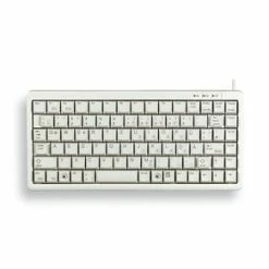 Budget 🧨 Cherry G84-4100 COMPACT KEYBOARD Clavier Filaire Miniature, USB/PS2, Gris Clair, AZERTY - FR 💯