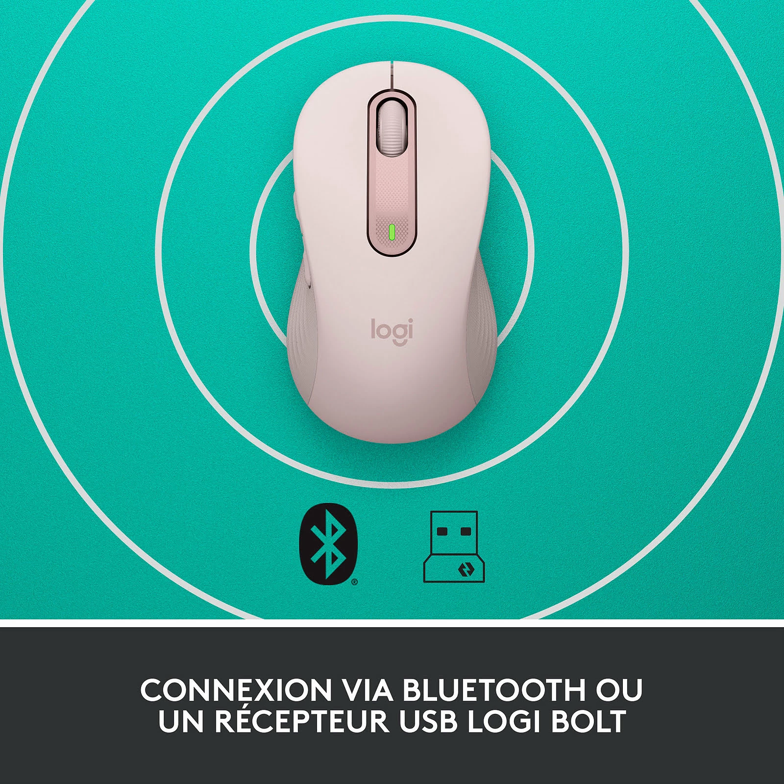 Le moins cher 💯 Logitech M650 Signature L Bluetooth - Rose 😉 4 Le moins cher 💯 Logitech M650 Signature L Bluetooth - Rose 😉 – Image 2