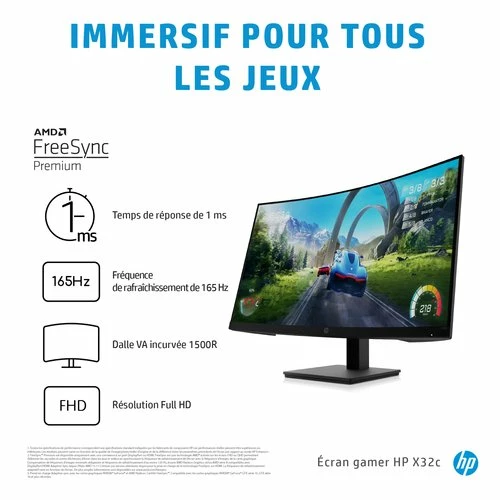 Meilleure vente 💯 HP X32c - VA/1ms/FHD ✔️ 12 Meilleure vente 💯 HP X32c - VA/1ms/FHD ✔️ – Image 10